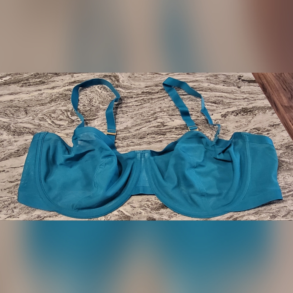 CUUP Balconette Bra Like New teal